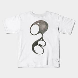 Hand Drawn Pencil blob Kids T-Shirt